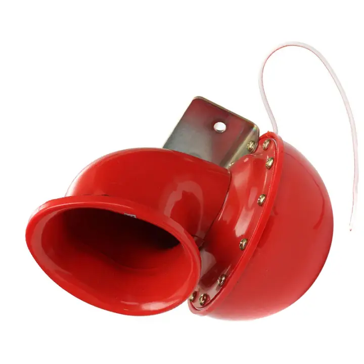 Bocina De Coche 12V Roja 200db Sonido De Vaca Metálica Para Camión Train Barco Motocicleta Auto Camión Barco Super Fuerte - 1