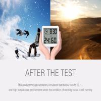 Termómetro Y Higrómetro Digital Ultrafino Para El Hogar Con Pantalla LCD Reloj De Pared Sensor De Temperatura Y Humedad Térmica - details 3
