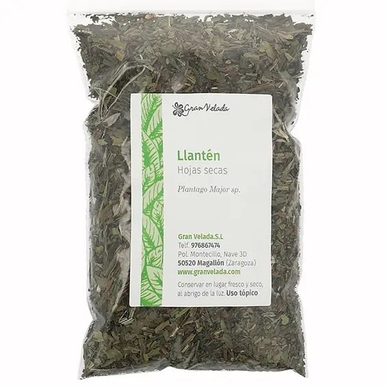 Llantén Hojas Secas 100g | Ingredientes Cosméticos Naturales | Astringente, Antiséptico y Cicatrizante | Para Jabones, Cremas e Pomadas - 1