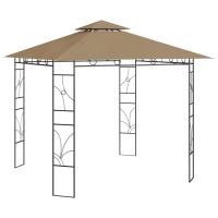 vidaXL Cenador 3x3x2,7 m 160 g/m² Parasol Pérgola Jardín Patio Toldo Color Crema,  Antracita,  Taupé y mas - details 2
