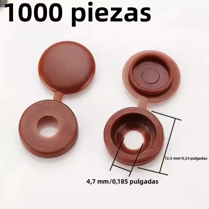 1000pcs Tapas De Tornillos Con Cierre Plástico Plegable Protectoras Para Coche Muebles Cubiertas De Hebilla Herramientas - 1