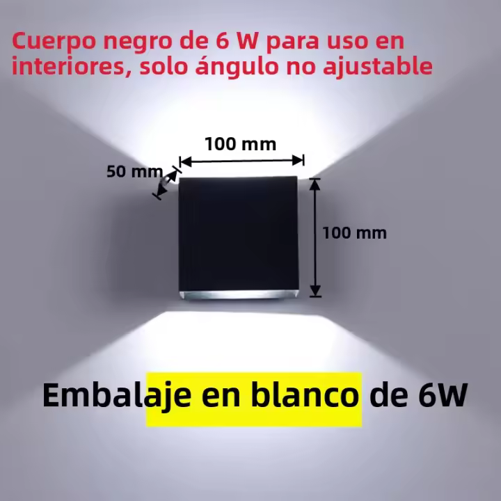 Lámpara De Pared LED 6W/12W Impermeable IP65 Para Jardín Patio Decoración Interior Luz De Noche Aluminio AC110V 220V Moderna - 1