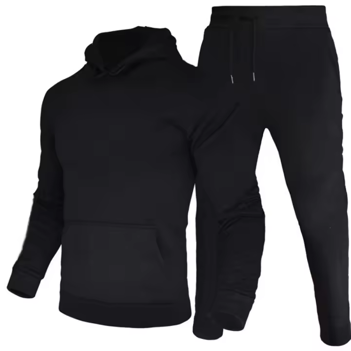 Conjunto De Sudadera Con Capucha Y Pantalones De Fleece Para Hombres Y Mujeres Estilo Deportivo Caliente Harajuku Casuál Para Exterior Otoño Invierno - 1