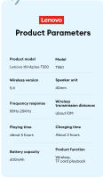 Altavoz Bluetooth Lenovo K30 Portátil Y Wireless Con Estéreo Exterior Soporte TF Card 3D Surround Sound Mode Bluetooth 5.4 - details 14