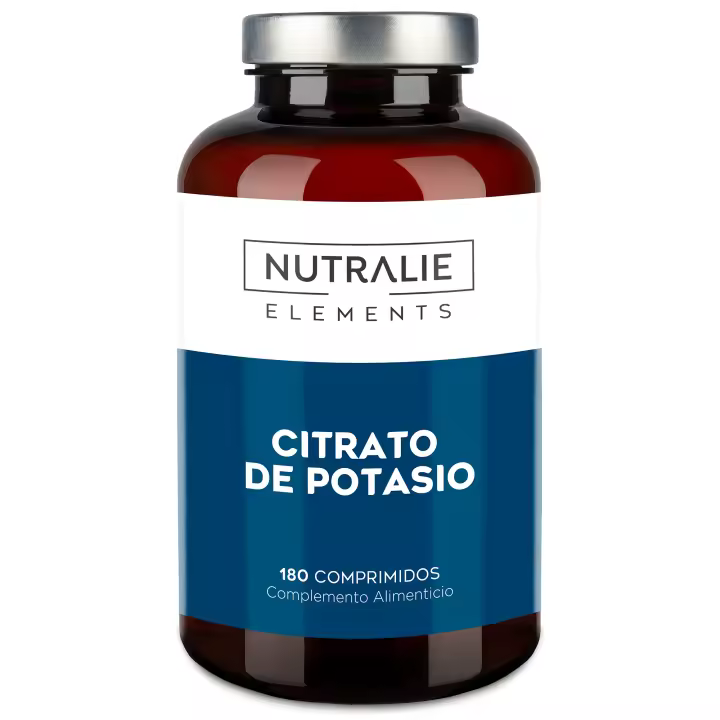 Potasio - Citrato de Potasio - Alta Dosis - 2880mg - Elemento Potasio Puro +1000mg - Músculos - Potassium Citrate - 180 Comprimidos - Nutralie - 1
