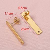 10pcs Pendantes De Estudium En Acero Inoxidable Rectangular Con Base Y Tapón Para Orejas Herramientas Para Joyería DIY - details 3