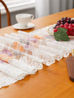 Corredor De Mesa De Encaje Vintage Floral Para Bodas Y Fiestas Decoración De Mesa Poliéster 100% Medio Tat Para Mesas Y Armarios - details 3