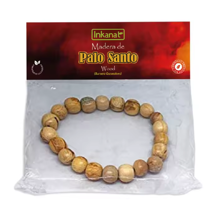 Pulsera de Palo Santo- Fabricada con madera de palo santo para equilibrar energías y crear armonía - INKANAT - 1