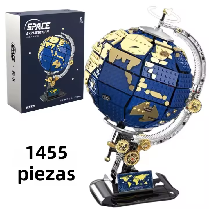 Juego De Construcción Educativo Bibilock 1455 Piezas Para Niños Y Adultos Modelo De Tierra Creativo Regalo Ideal Para Aprendizaje Y Divertimento - 1