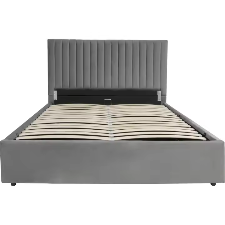 Cama con baúl "Mia" - 140 x 190 cm - Gris - 1