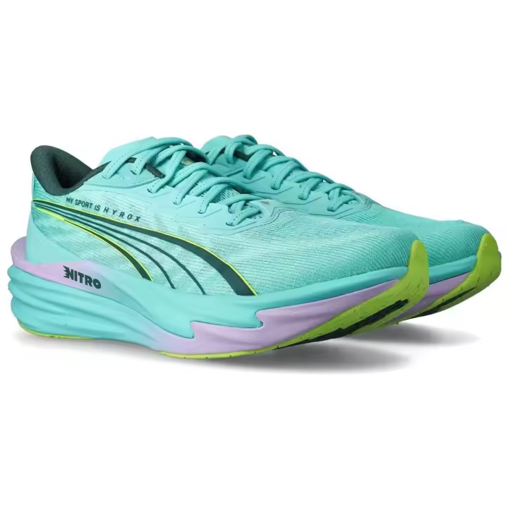 Zapatillas De Running Puma modelo Deviate NITRO 4 HYROX "Intense Mint-Light Lavender" para Mujer en color Verde - 1