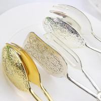 Pinzas de cocina de metal, pinzas para cocinar, pinzas para barbacoa, pinzas para servir ensaladas, pinzas para azúcar, pinzas doradas para servir alimentos, pinzas para cocinar, pinzas para ensaladas, pinzas para cubitos de hielo. - details 0