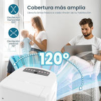 Ventilador de Techo con Luz OStarkDom 68W LED, Motor AC Silencioso, 3 Velocidades, Mando a Distancia, Función Verano/Invierno, IP20, 3 Años de Garantía - Blanco 55cm OstarkDom-leduni - details 17