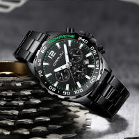Reloj De Pulsera De Acero Inoxidable CRRJU Para Hombres Estilo Creativo Y Moda Con Dial Luminoso Y Cronógrafo Relogio Masculino - details 12