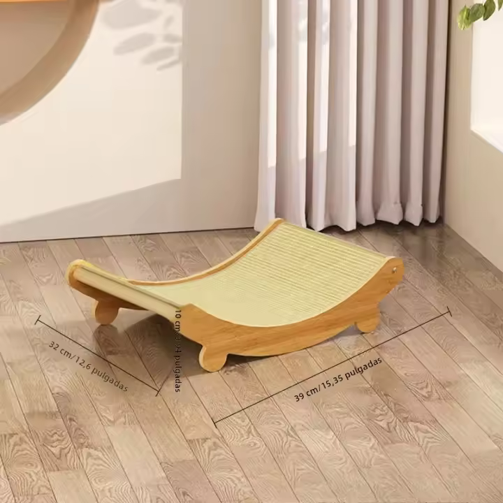 Juego De Juguete Para Gatos Muebles Multifuncional Con Tablero De Rasguño Desmontable Y Resistente Al Desgaste Incluye Cama De Descanso Material De Sisal Y Lino - 1