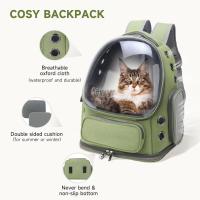 Mochipa Transportadora para Gatos, mochipa para mascotas con burbujas grandes y transpirables, 42 cm x 34 cm x 27 cm, color verde - details 3