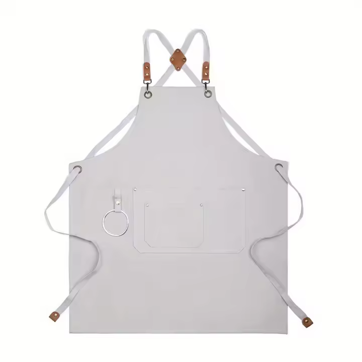 Aguasalo Multiusos Apron Impermeable Y Resistente Al Aceite Para El Hogar Y El Jardín Denim Sin Mangas Estilo Sencillo - 1