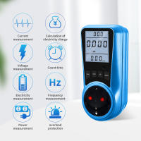 Wattímetro Digital 220V 110V AC Medidor De Energía Eléctrica Con Enchufe EU Medidor De Consumo De Electricidad Phasor Single Rated Voltage 230V - details 0