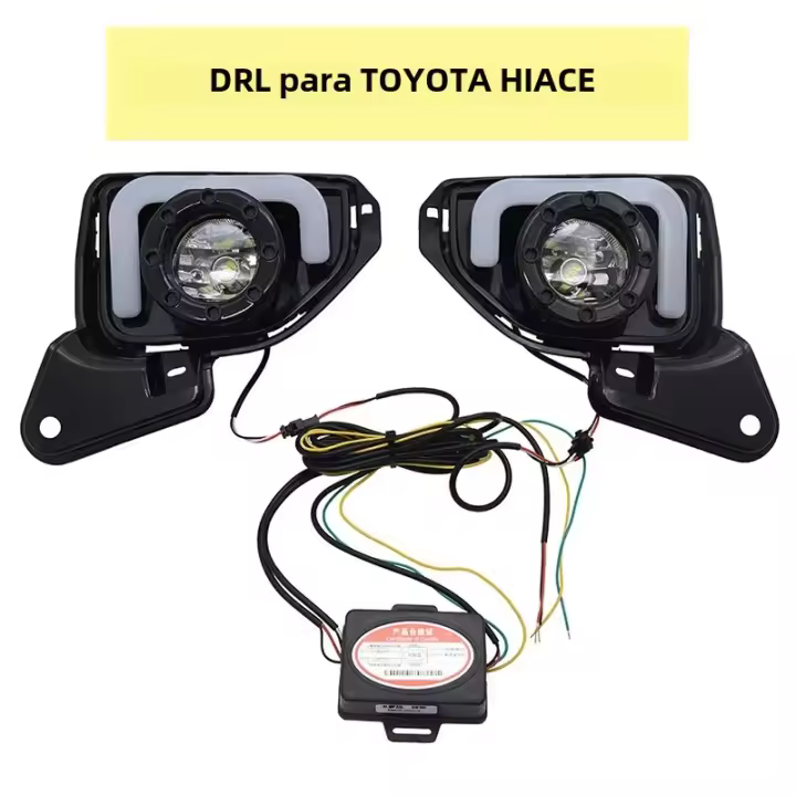 Luces Diurnas LED DRL Lámpara Antiniebla Asamblea Para TOYOTA HIACE COMMUTER 2014 2015 2016 Con Interruptor Y Señal De Giro - 1