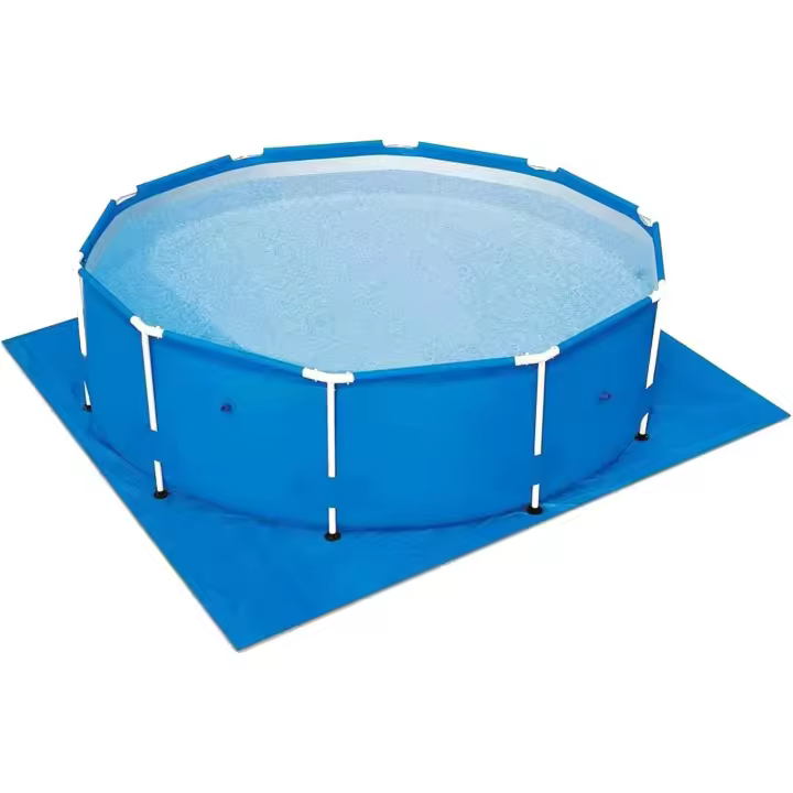 Lona para suelo de piscina, 488 x 488 cm, rectangular, plegable, para piscina, protección para piscina, lona para suelo de piscina - 1
