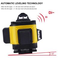 Pracmanu 16 Líneas Nivel De Láser 4D 360° Con Control Remoto Banda De Luz Verde Horizontal Y Vertical Auto-Nivelado - details 3