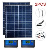 Kit De Placa Solar Fotovoltaica 1000W 500W 12V Con Controlador De 100A Para Baterías Rápidas Adecuado Para Hogares Camping RV - details 11