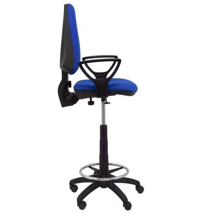 Taburete De Oficina Elche Cp Brazos Fijos Bali Color Azul - 1