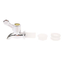 Grifo De Vino De Vidrio Plateado De 17mm Para Botella De Juego De Barro De Tanque De Agua 1PC Extensor De Grifo Para Baño - details 0