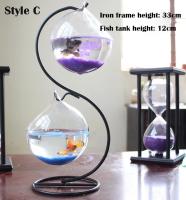 Acuario De Vidrio Transparente Doble Piso Botella De Infusión Vaso De Flor Y Plantas Decoración Para El Hogar Tipo De Acuario Pequeño Y Alto - details 2