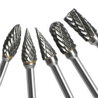 10 PCs Broca De Carburo De Tungsteno 1/8" Herramienta Rotativa De Burilado Doble Corte De Diamante Para Dremel Herramientas De Molienda Eléctrica Metalworking - details 1
