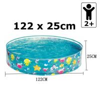 Piscina infantil hinchable Inflable Reutilizable redonda 122cmx25cm,183cmX38cm,MAS DE 2 AÑOS,cm,fespu - details 0