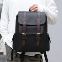 Mochila Grande Para Laptop 2023 Mochila De Hombro Suave Para Hombres Material Principal PU Cuero Negro Marrón Bolsa Escolar Para Adolescentes Y Jóvenes - details 19