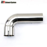 Tubo De Escape De Estilo Coche 90 Grados 54mm 66mm 73mm 79mm Muffler Material De Soldadura Acero Inoxidable 304 Pieza - details 3
