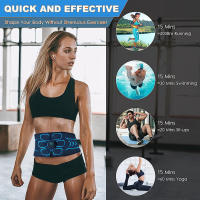 Cinturón De Tonificación Muscular Abdominal EMS Estimulador Muscular USB Recargable Masajeador Corporal Para Fitness Y Ejercicio En Casa O Oficina - details 4