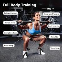 Kit De Pilates Con Resistencia Y Bola Portátil Para Gimnasio En Casa Entrenamiento Completo Barra De Resistencia Para Brazos Manos Y Muñecas - details 1