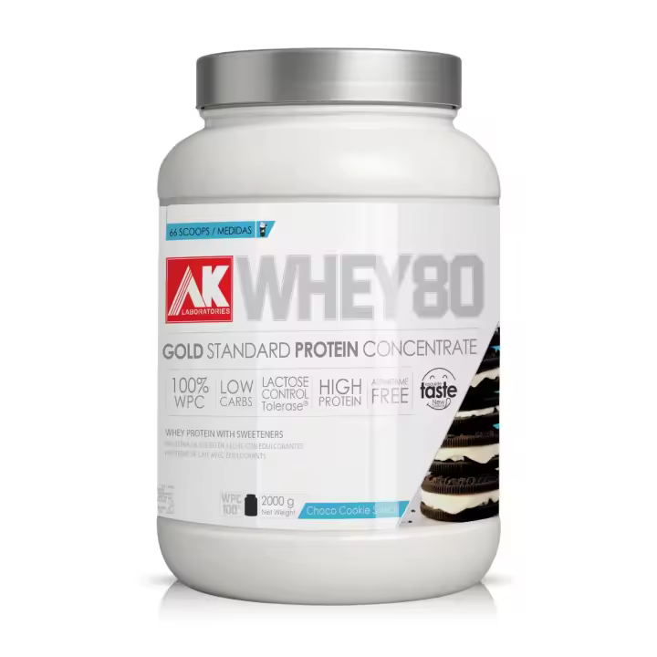 AK Laboratories WHEY 80 AK ™ [2 KG] - Proteínas de Suero Lácteo PREMIUM fabricado por Microfiltración mecánica en frio bajo en lactosa, grasa… con aromas naturales. - 1