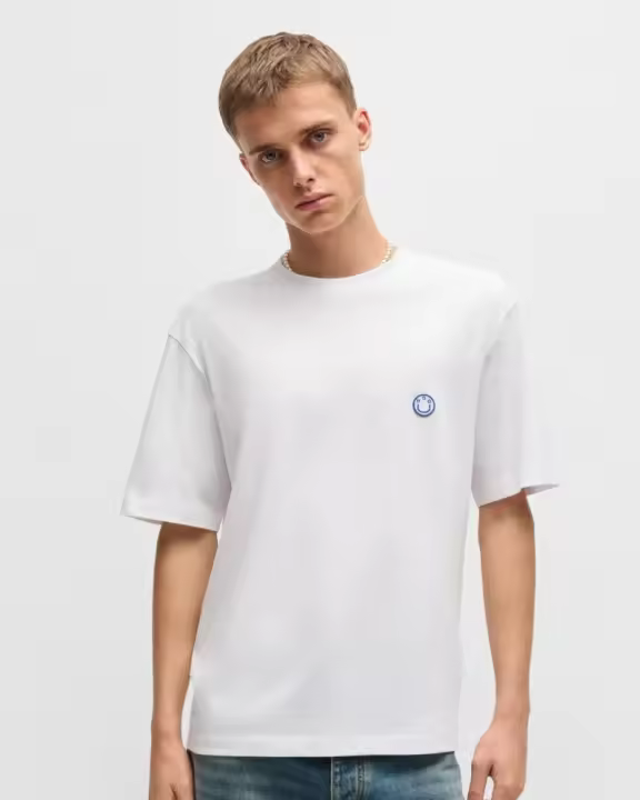 HUGO 50519984 NILEY Camisetas Manga corta Hombre Blanco - 1