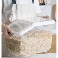 Caja De Almacenamiento De Arroz Grande Dispensador De Granos Jarra De Alimentos Secos Organizador De Cocina Contenedor De Alimentos Para Mascotas - details 2