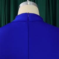 Vestido Elegante De Fiesta Para Mujer 2024 Con Cuello Con Lazo Manga Corta Cintura Alta A-Line Plisado Hasta El Tobillo Vestido De Cumpleaños - details 22
