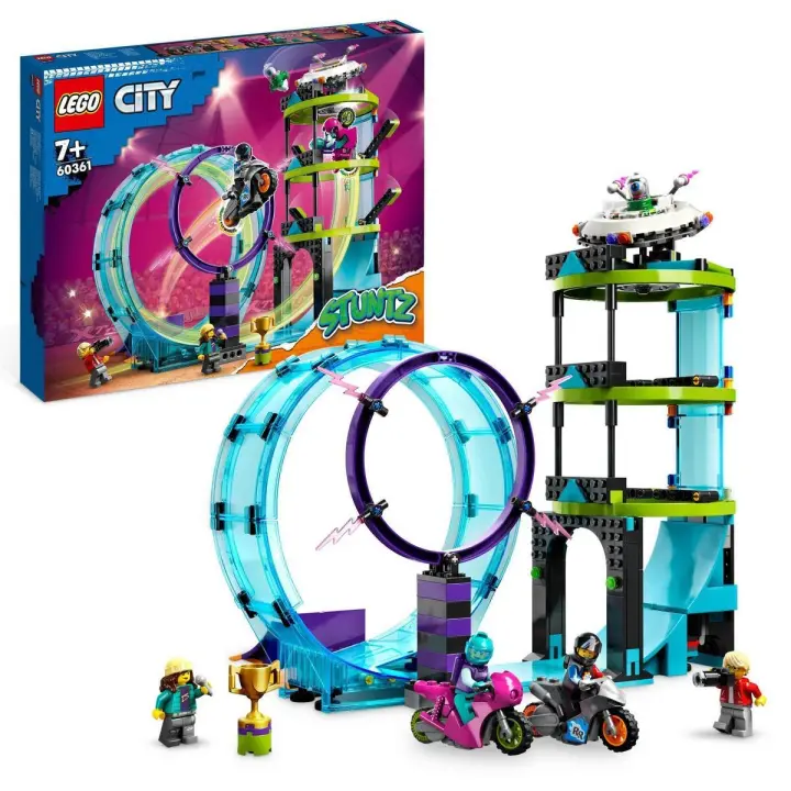 LEGO 60361 City Desafío Acrobático: Rizo Extremo Set de Juguetes de Construcción (385 Piezas) - 1
