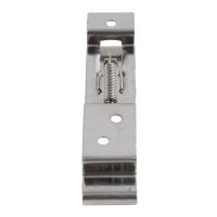 Par De Soportes Para Placa De Matrícula De Coche Europeo Clips Para Remolques Acero Inoxidable Con Carga Elástica Tamaño 11.5*2.5cm Color Plateado - details 3