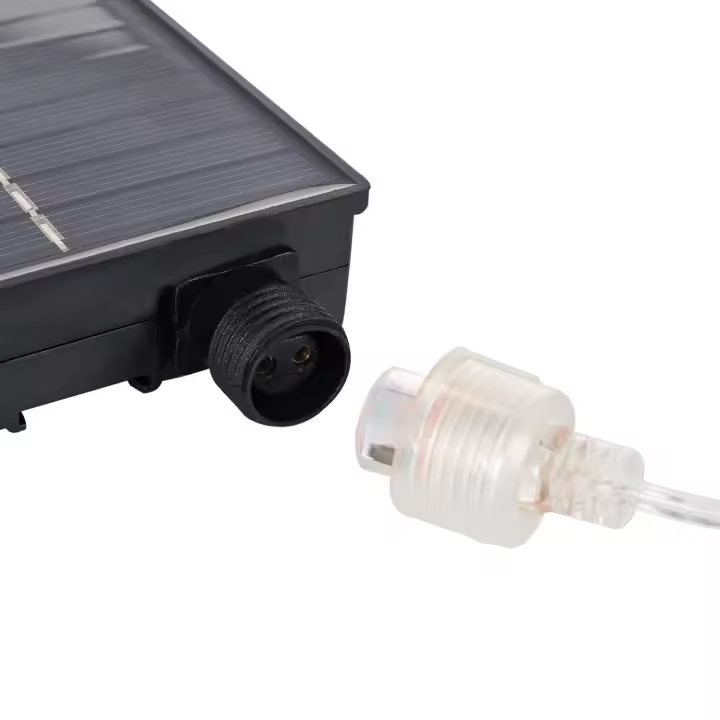 Ledkia Tira LED Exterior Solar RGB 3V DC 30LED/m 5m IP65 Ancho 8mm Corte cada 3cm RGB - 1