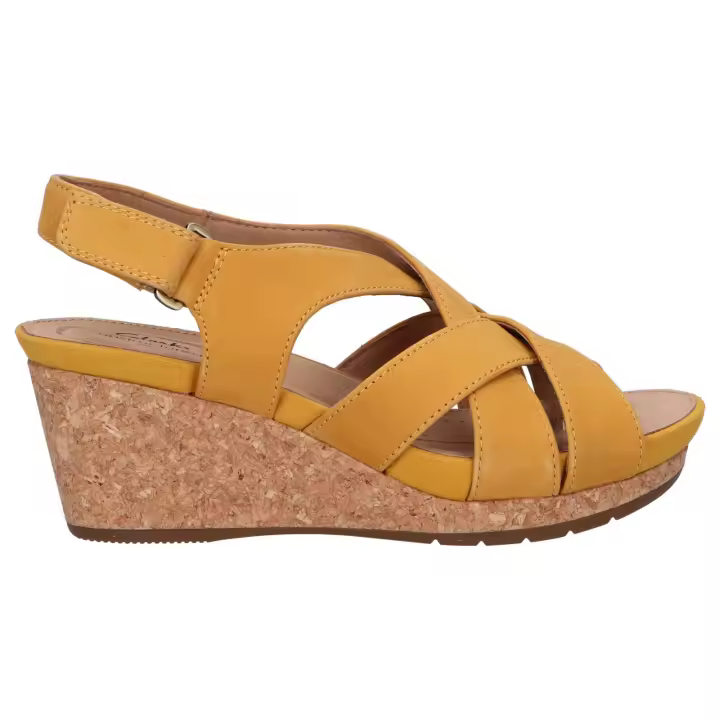 Sandalias de Mujer CLARKS 26149654 UN CAPRI STEP YELLOW NUBUCK - 1