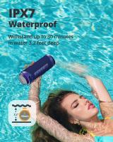 Altavoz Portátil Tronsmart T7 máximo 40W Bluetooth 5.3, luces LED y protección IPX7 contra el agua, potente bajo con sonido estéreo de alta fidelidad 360°, altavoz inalámbrico para exteriores con ecualizador para fiestas y viajes, color azul - details 3
