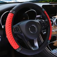 Cubierta De Volante De Coche Suave Con Trenzado Para 37-38 CM Antideslizante Con Anillo Interior Accesorio De Estilo Para Volante - details 7