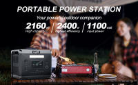 SolarPlay Q2501 2400W/2160WH estación de energía portátil, batería LiFePO4 , 12 puertos de salida, carga completa en 1.5 horas, 4 métodos de carga, 2xAC, 2xDC, 1xXT60, 1xCar Ignition, 6xUSB - details 0