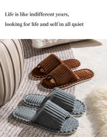 Zapatillas De Hombre Abiertas Antideslizantes Transpirables Para Interior Silenciosas Para Parejas Para Primavera/Otoño - details 9