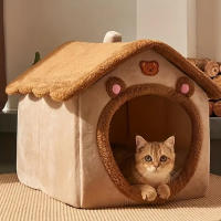 Casa De Mascotas Plegable Para Perros Y Gatos Pequeños Con Alfombra Sofá Lavable Y Desmontable Casa De Encaje Para Pequeños Y Medianos Perros Y Gatos - details 5