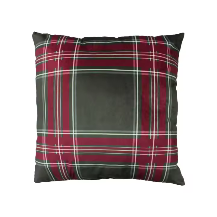 Cojín Tartan Navidad 45x45 cm - 1