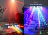 Proyector De Luz Disco DJ 3D Con 4 Lentes 9 LED Láser Strobe DMX Barra De Lámparas Para Fiestas KTV Sala De Baile Decoración De Cumpleaños Luz De Escenario - details 4